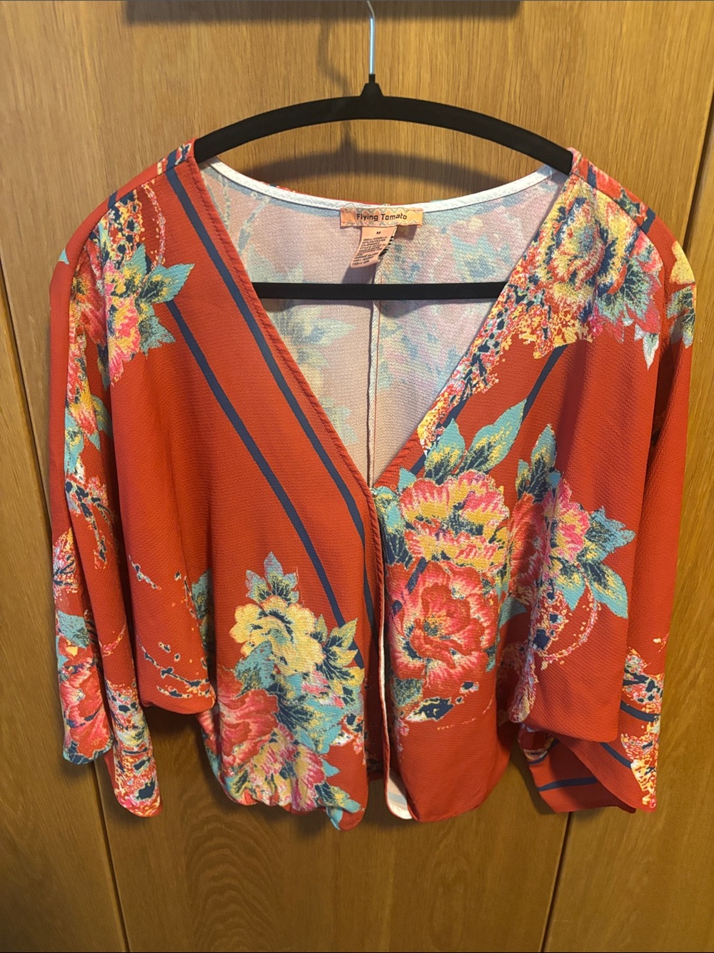 Flying Tomato Pastel Floral Trimmed Open Top